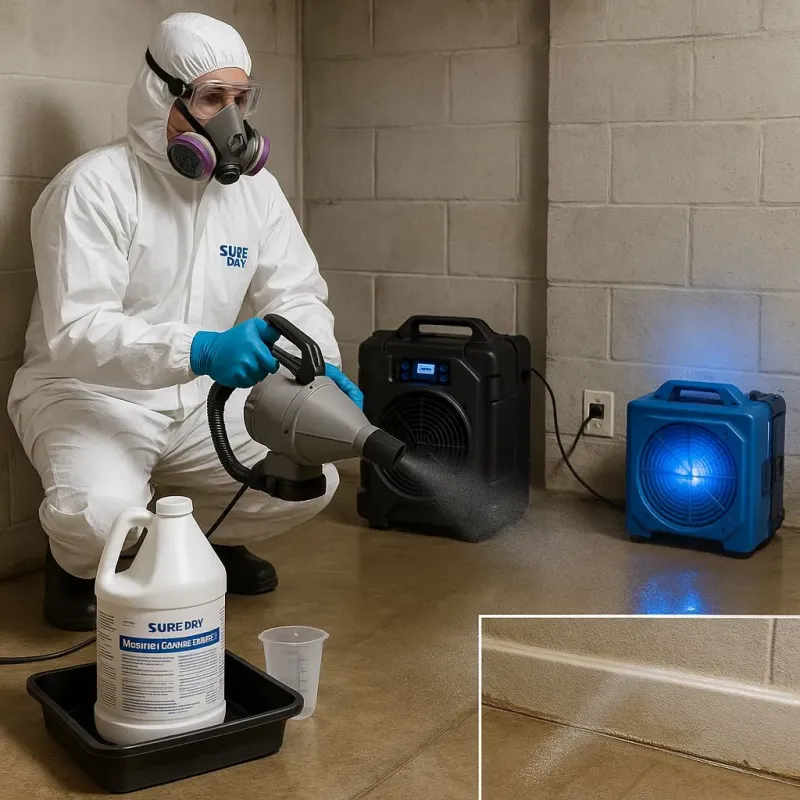 Sanitization and Odor Removal process in Salisbury, MA